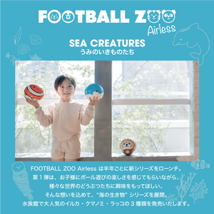 【幼児用ボール】Football Zoo Airless  イルカ　SB-23ZA01